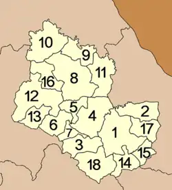 Map of Amphoe