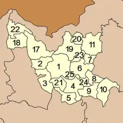 Map of Amphoe