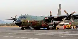 C-130H Hercules on the tarmac at Langkawi International&nbsp;&nbsp;[لغات أخرى]‏