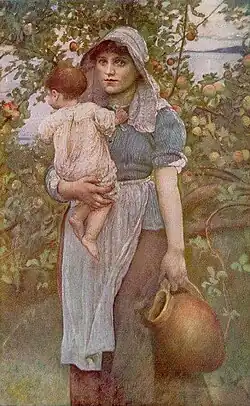 الأم الشابة، حوالي عام 1887