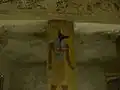 الإله أنوبيس ممثلا في حجرة توسرت