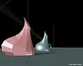 تقريب هرمي لسطح دويري براسم حر