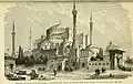 رسمة لمسجد آيا صوفيا تعود لعام 1888