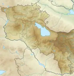 زلزال أرمينيا 1679 على خريطة Armenia