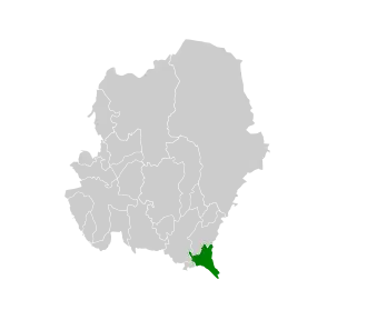 صورة لخريطة محافظة ظهران الجنوب نسبةً لمنطقة عسير