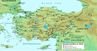 Location of Anatolic Theme