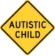 Autistic child warning, USA.