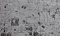 موقع حديقة الازبكية على خريطة للقاهرة في عام 1948