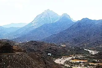 Sarat Mountains in the area of Al-Bahah, Saudi Arabia