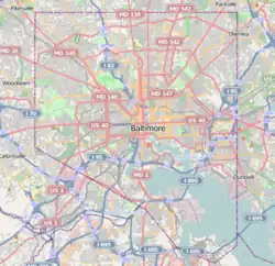 منزل ويليام هنري ولتش على خريطة Baltimore