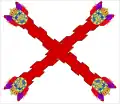 علم صليب بيرغندي المستخدم في إسبانيا الجديدة (1521-1821)