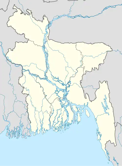 كأس بنغاباندهو 2015 على خريطة Bangladesh