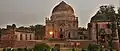 The Bara Gumbad and Bara Gumbad Mosque in the Lodhi Gardens