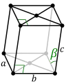 Monoclinic, centered