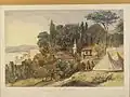 لوحة بالألوان المائية "لبيكوز"، مرسومة عام 1849م.