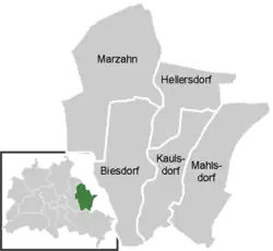 خريطة مقاطعة Marzahn-Hellersdorf
