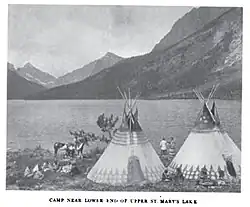 Blackfeet camp 1916