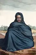 رسم فني لأميرة من ولاية الترارزة 1853