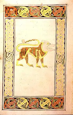 الأسد ، هنا جون (الورقة ١٩١ ظ)