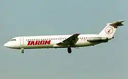 Разбившийся самолёт (в период работы в Tarom)