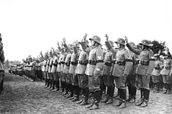 الجنود الألمان الرايخسوفون أقسموا هتلر اليمين في عام 1934