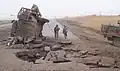 تفجير عبوة بالعراق دمرت السترايكر وقُتِلَ أحد الجنود وأُصيب آخر.