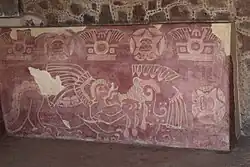 جدارية من مجمع جاكوار في تيوتيهواكان.