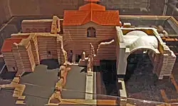 Model of the Thermes de Cluny, the Roman baths.