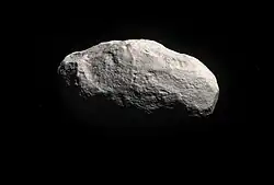 انطباع الفنان عن المذنب الصخري الفريد C / 2014 S3 (PANSTARRS)..