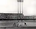 صورة للملعب خلال مباراة لالبيسبول سنة 1965.
