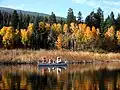 قارب ألومونيوم، بحيرة كلاماث العليا (Upper Klamath Lake)