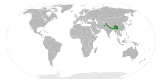 Range of the section Bracteolatae
