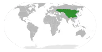 Range of the section Frutescentes