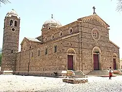 "Romanesque style" Catholic Church in Akrur, near Asmara