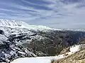 محمية أرز الشوف بالشتاء