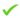 Green tick