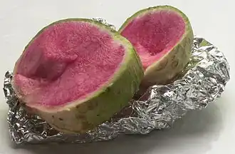 فجل بطيخ مقطع شرائح