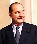 جاك شيراك (1932–2019) خدم في المنصب من عام 1995 حتى عام 2007