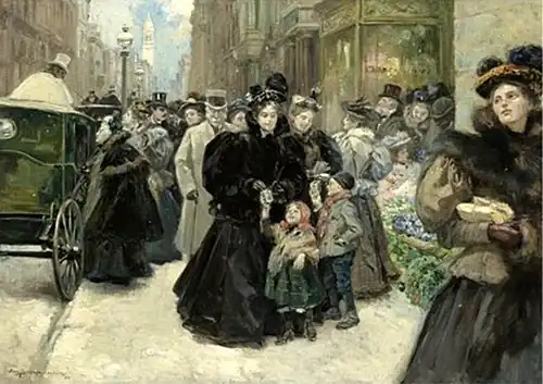 عيد الميلاد في الجادة الخامسة عام 1896