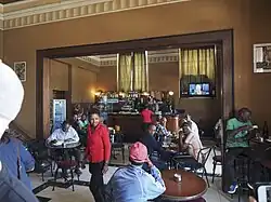 The cafe & bar at the old Cinema Roma