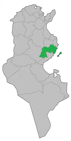 خارطة الدائرة الانتخابية.