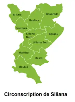خارطة الدائرة الانتخابية.