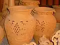 أواني فخارية في البنجاب في باكستان.