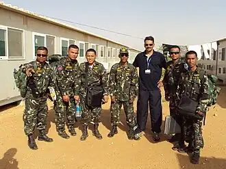 وحدة إزالة الألغام الكمبودية كجزء من بعثة الأمم المتحدة في السودان