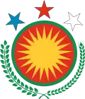 De facto emblem of Rojava until 2018