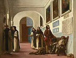 ديلاكروا, Columbus and His Son at La Rábida, 1838