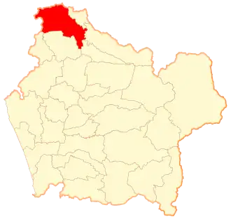 Location of the commune of Angol in Araucanía Region