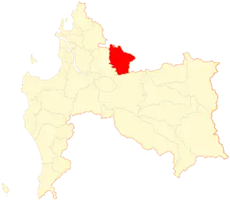 Location of Cabrero commune in Bío Bío Region