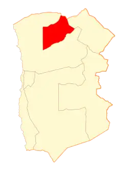 Map of Camiña in Tarapacá Region