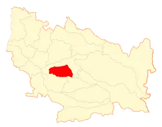 Location of the commune of Chillán Viejo in the Biobío Region